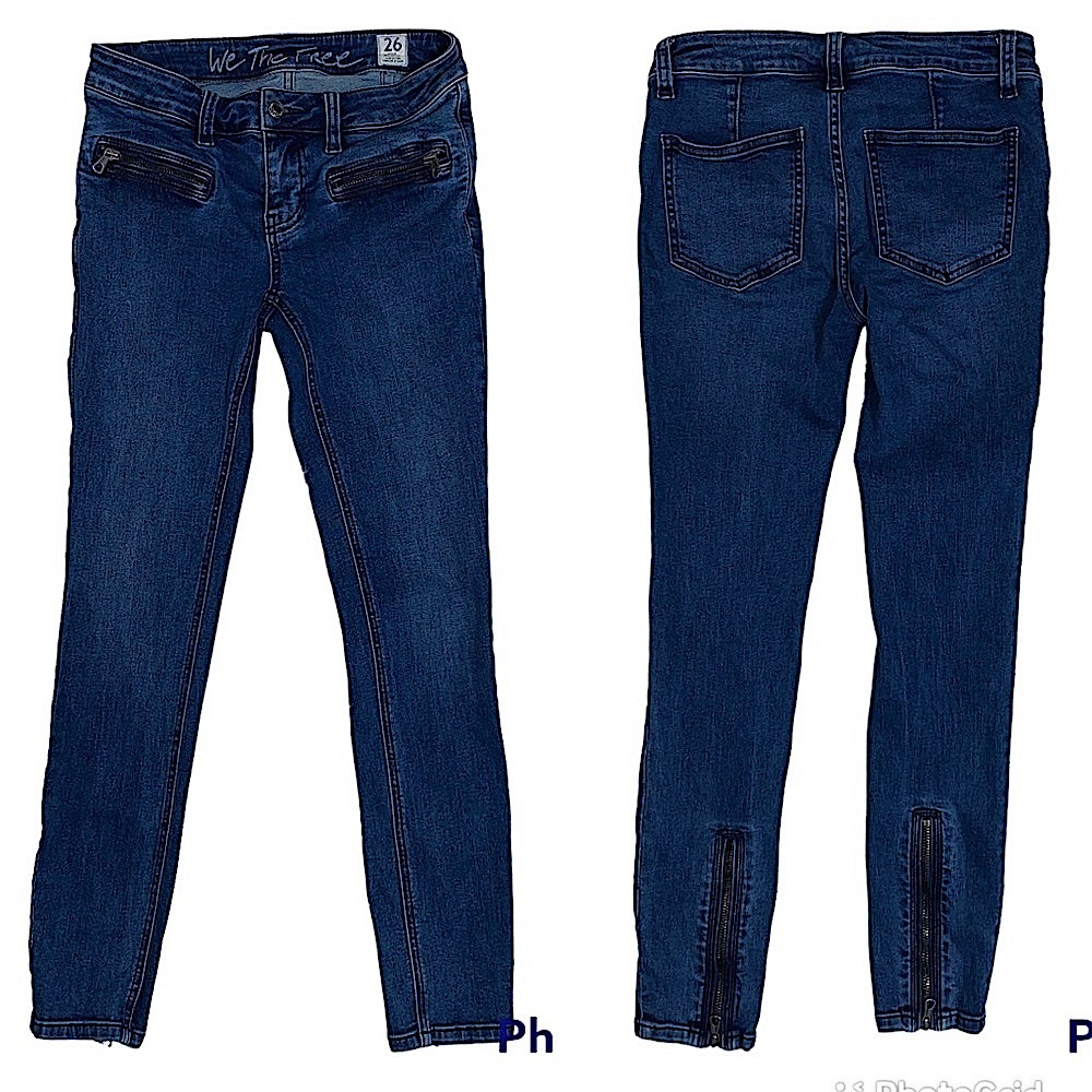 Free People We The Free Skinny Super High Rise Jeans